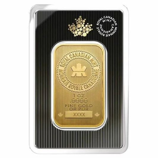 1 oz Royal Canadian Mint Bar | 0.9999 Gold